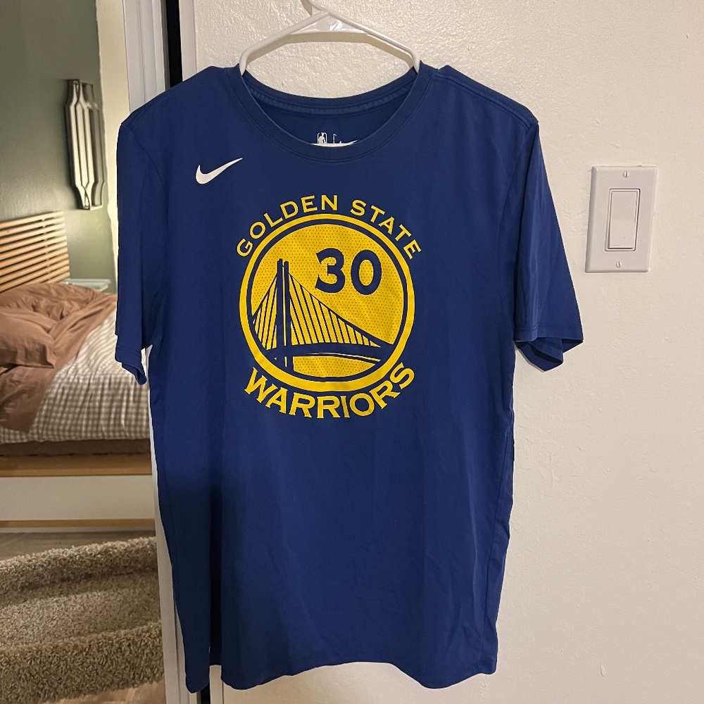 Golden State Warriors GSW Stephen Curry 30 Jersey Shirt Nike Tee Size Medium